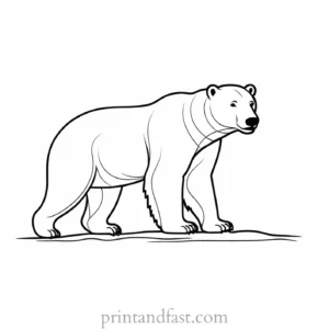 polar Bear Coloring Page