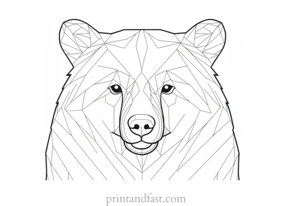 printable Bear Coloring Page