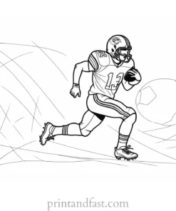 printable Football Coloring Page