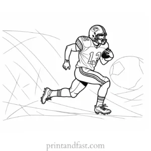 printable Football Coloring Page