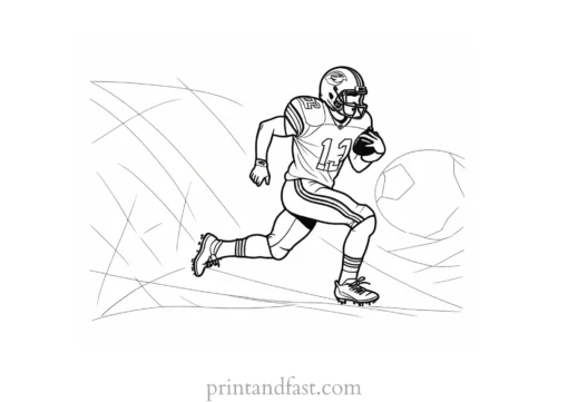 printable Football Coloring Page