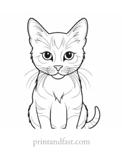 printable kitten coloring page