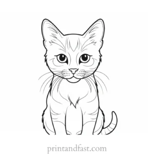 printable kitten coloring page