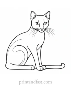 printable kitty coloring page