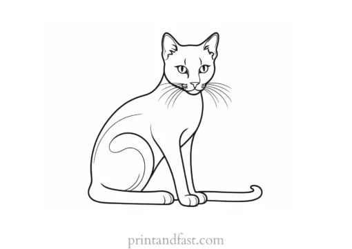 printable kitty coloring page