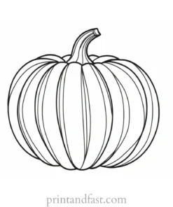 pumpkin coloring page craft