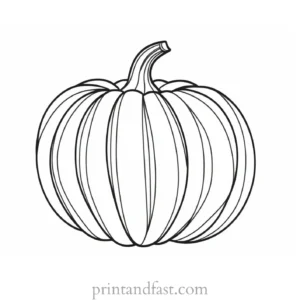 pumpkin coloring page craft