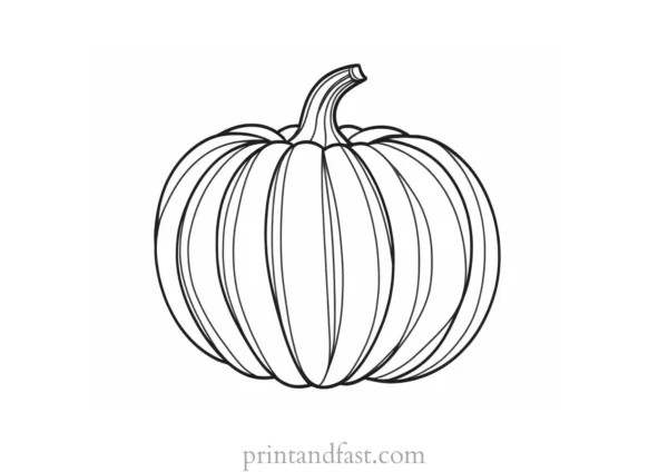 pumpkin coloring page craft