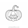 pumpkin coloring page cute