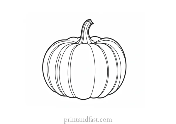 pumpkin coloring page design