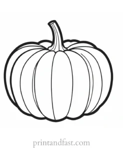 pumpkin coloring page detailed