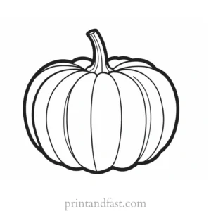 pumpkin coloring page detailed