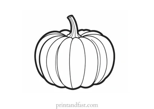 pumpkin coloring page detailed