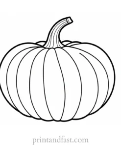 pumpkin coloring page easy