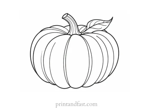 pumpkin coloring page festive