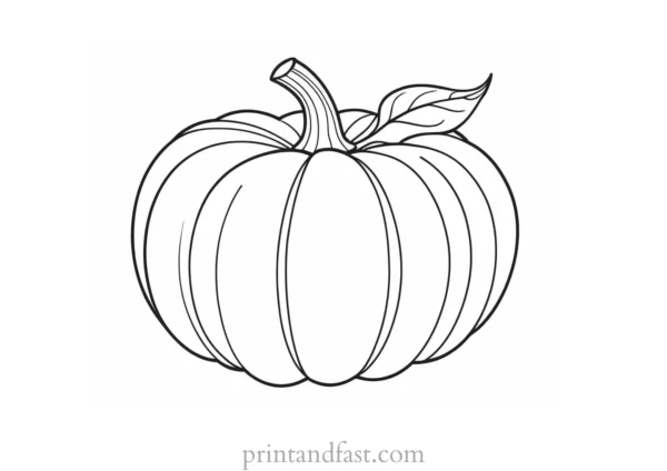 pumpkin coloring page festive