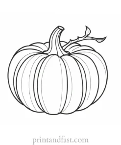 pumpkin coloring page for kids