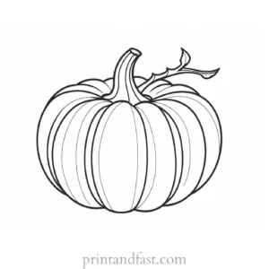 pumpkin coloring page for kids