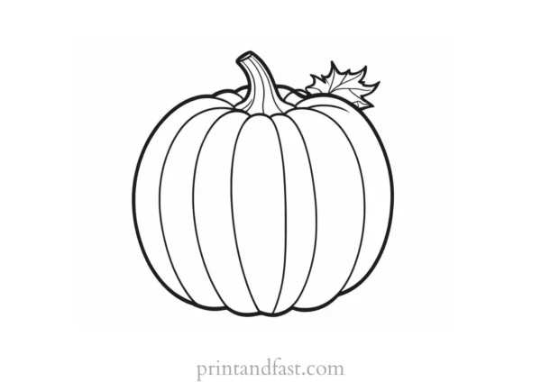 pumpkin coloring page for toddlers