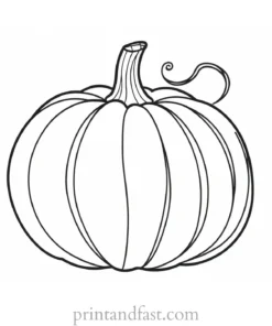 pumpkin coloring page outline