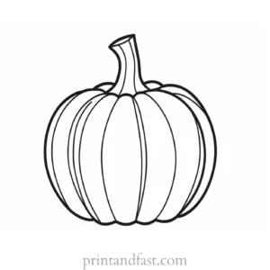 pumpkin coloring page preschool