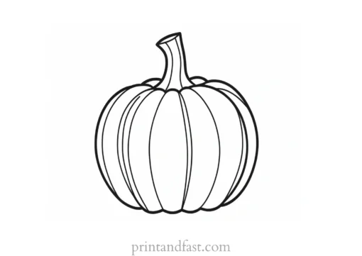 pumpkin coloring page preschool