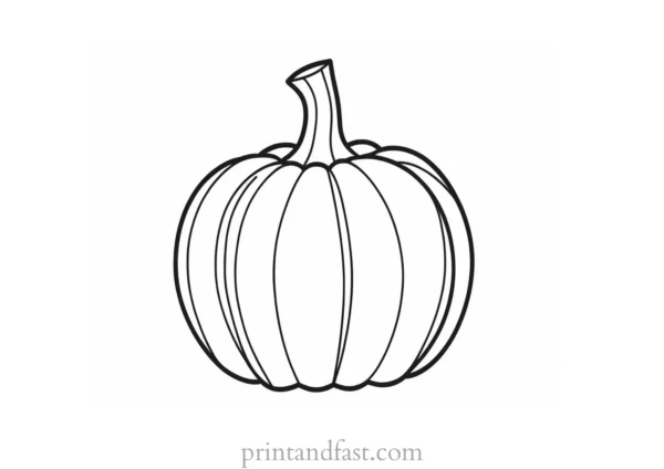 pumpkin coloring page preschool