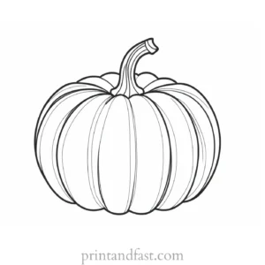 pumpkin coloring page seasonal