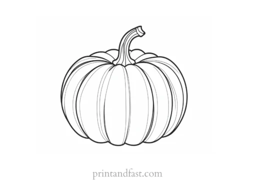 pumpkin coloring page seasonal