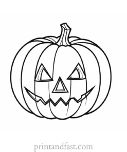 pumpkin coloring page spooky