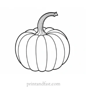 pumpkin coloring page template