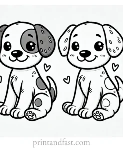 puppy coloring page