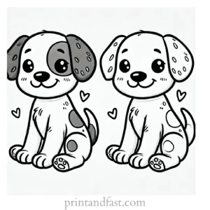 puppy coloring page