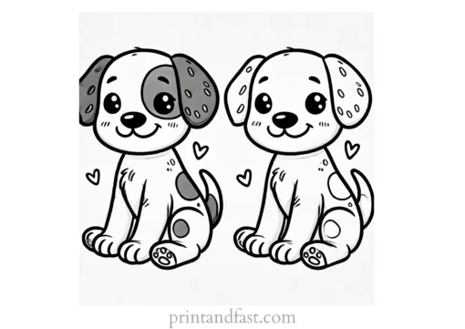 puppy coloring page