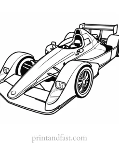 race car coloring page for adults