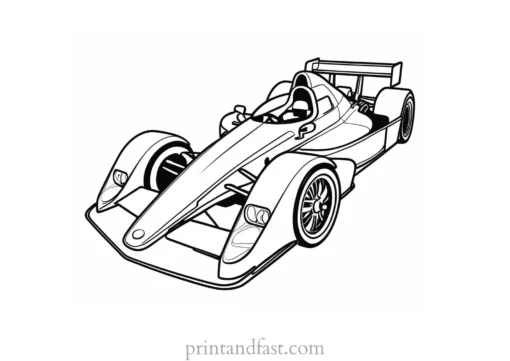 race car coloring page for adults