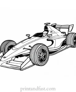 race car coloring page for boys