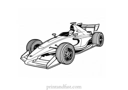 race car coloring page for boys