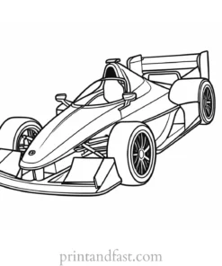 race car coloring page for preschoolers