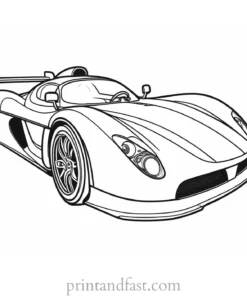 race car coloring page for toddlers