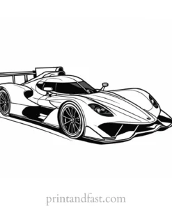 race car coloring page fun