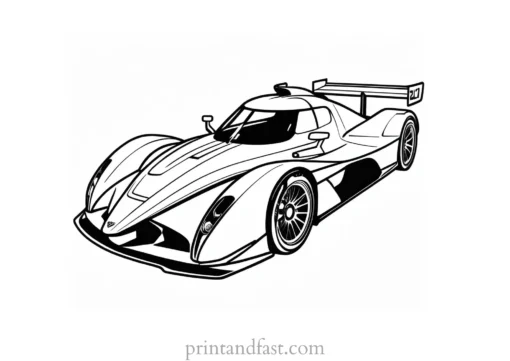 race car coloring page online