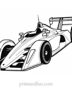 race car coloring page printable