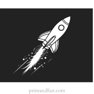 rocket ship coloring page for parents