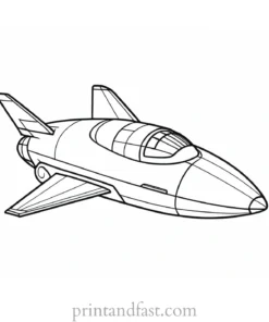 rocket ship coloring page for preschoolers