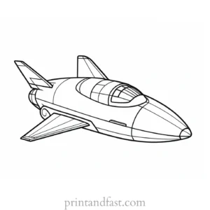 rocket ship coloring page for preschoolers