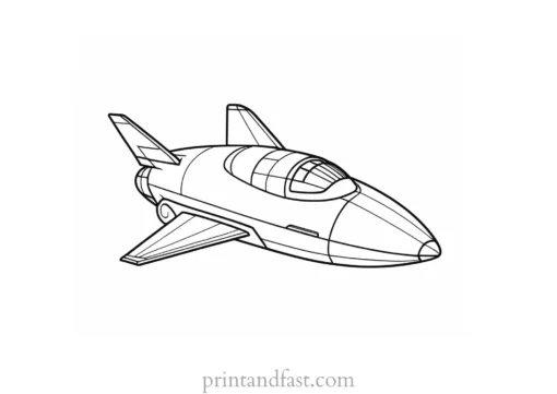 rocket ship coloring page for preschoolers