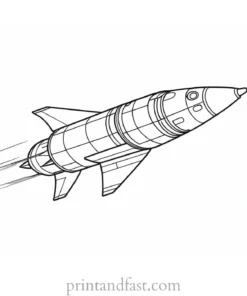 rocket ship coloring page fun