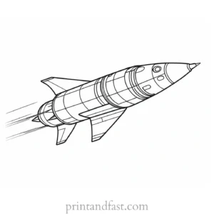 rocket ship coloring page fun