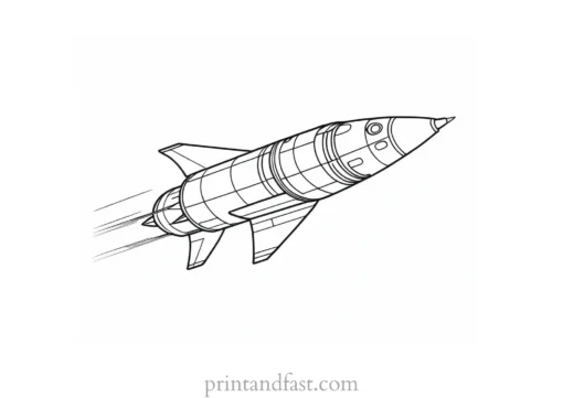 rocket ship coloring page fun